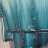 Iridescent Art Deco earthenware planter