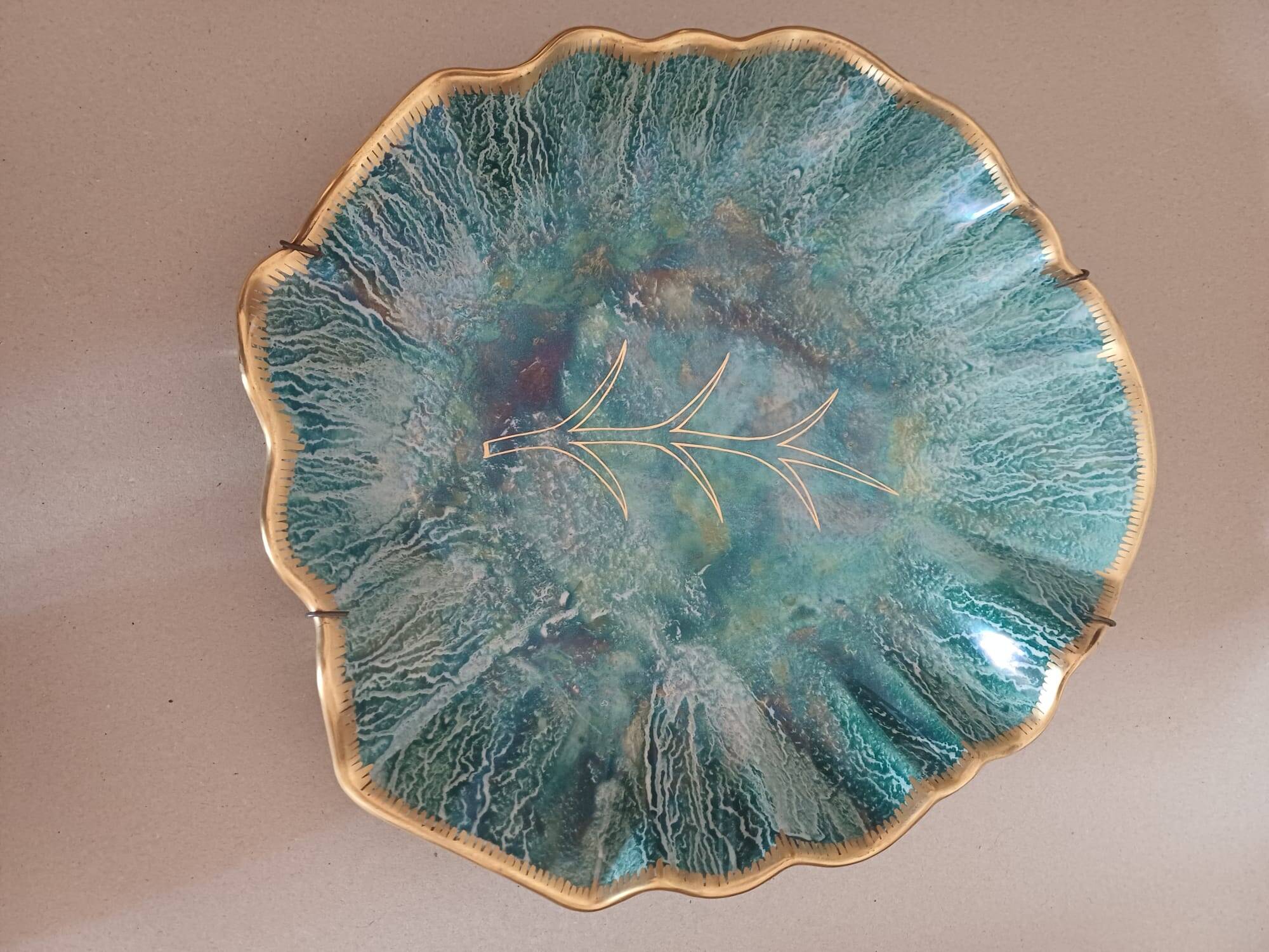 Josef Ekberg Gustavsberg – Large decorative ceramic plate – Art Deco 1931