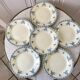 set of 6 dessert plates Terre de Fer St Amand model "Athens" XXth