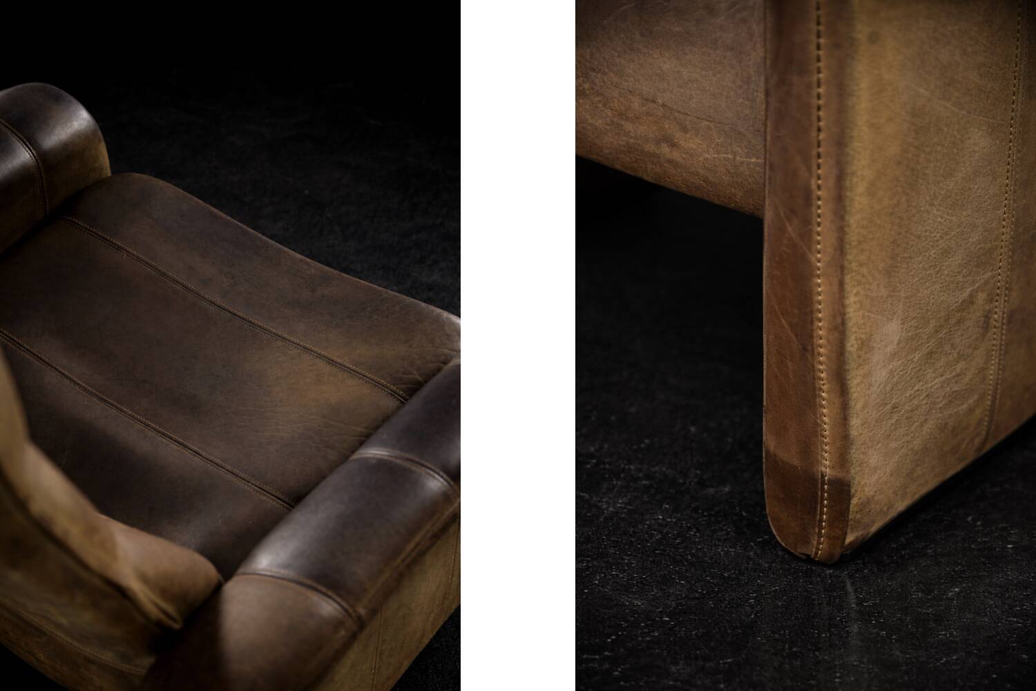 Fauteuil DS-50 vintage en cuir de buffle par De Sede