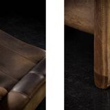 Fauteuil DS-50 vintage en cuir de buffle par De Sede