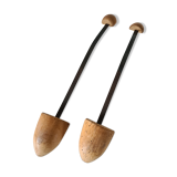 Pair of wooden art deco shoe trees