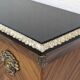 Vintage column in rosewood and bronze marquetry, mid-century
