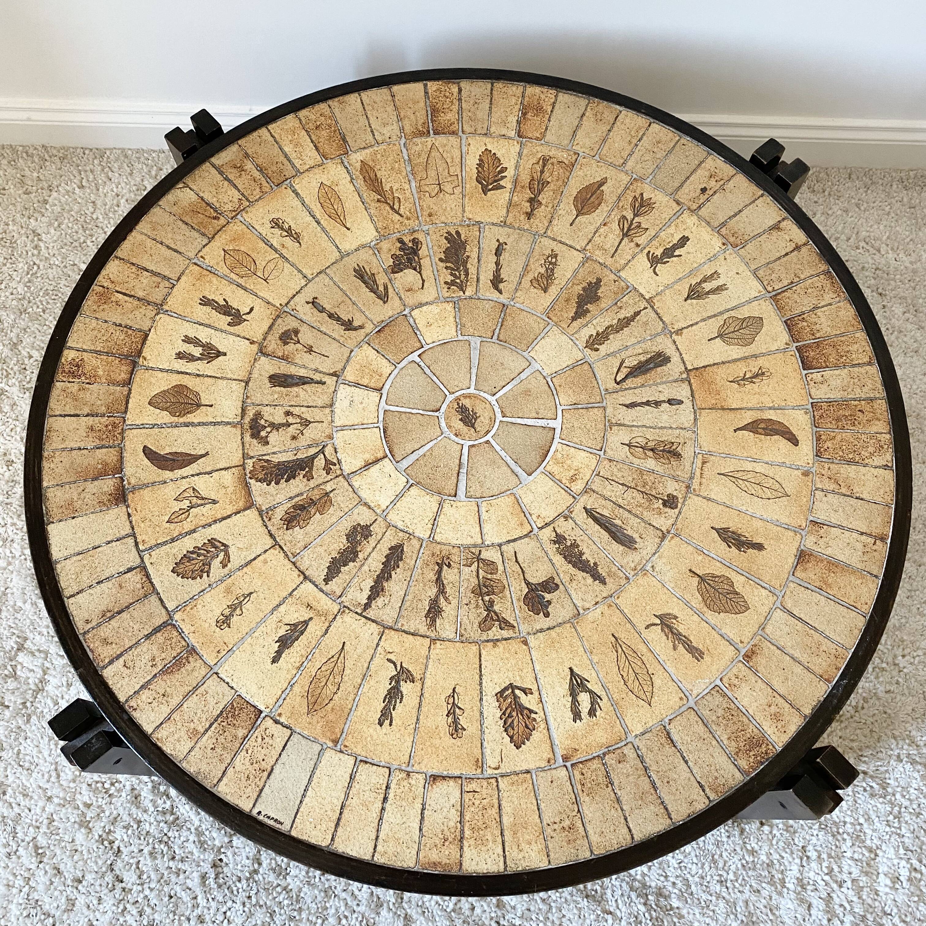 Vintage coffee table Roger capron