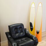 Black armchair, Italian design, 1980s, production: Italy