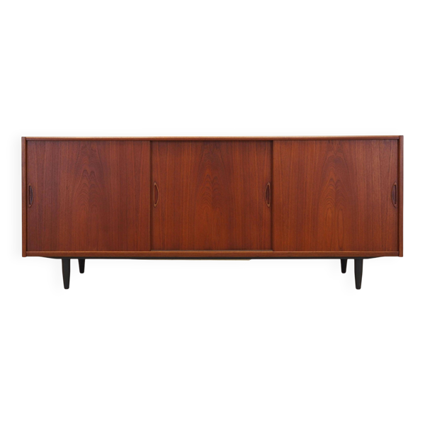 Buffet en teck, design danois, années 1970, production : Danemark