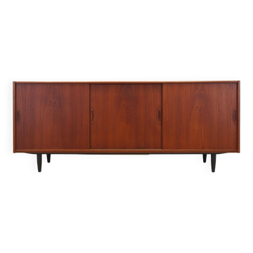 Buffet en teck, design danois, années 1970, production : Danemark
