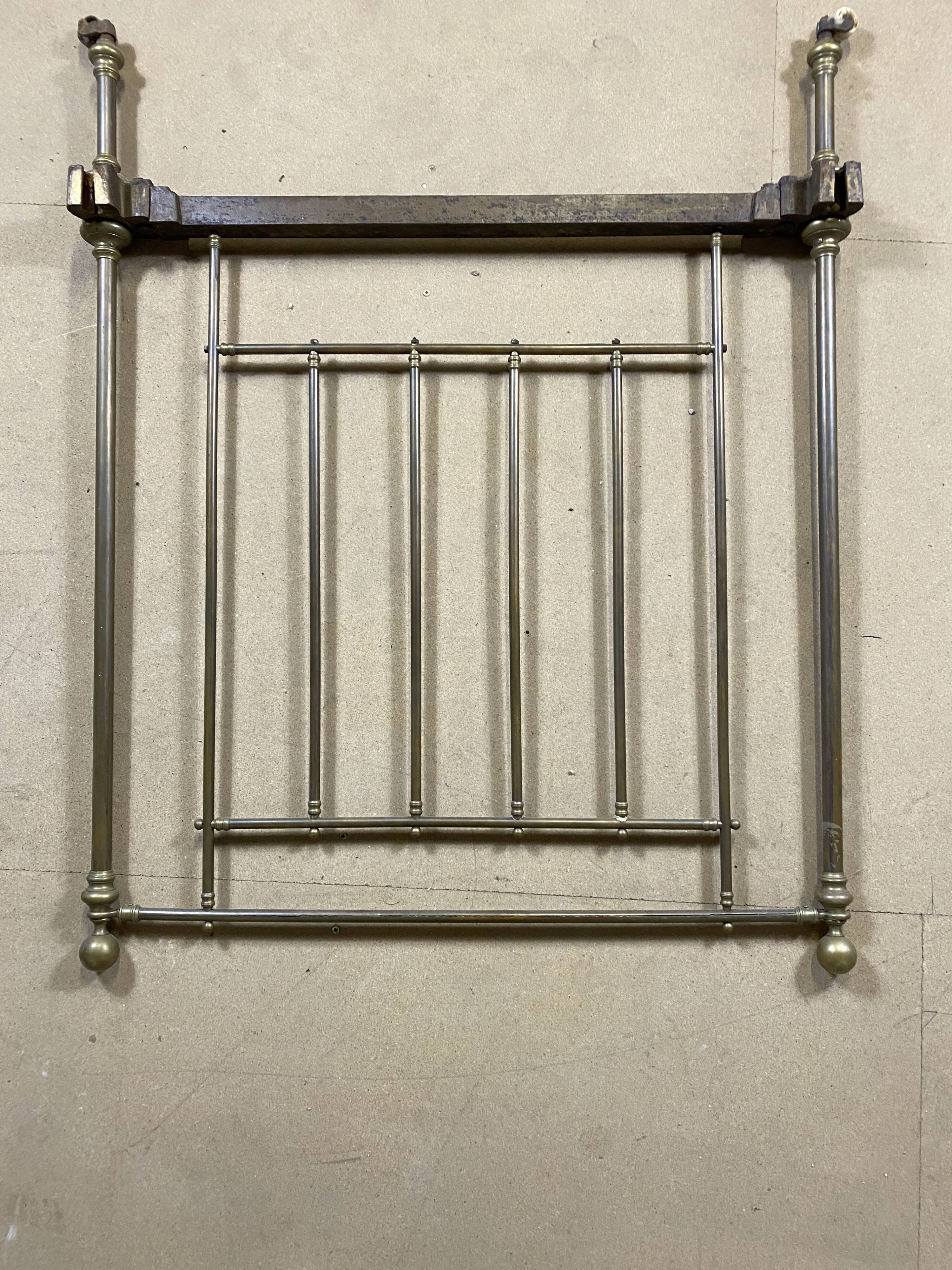 Wrought iron bed with bars