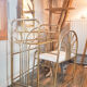Mid century vintage art deco gold hairdresser