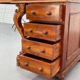 20th century Davenport desk with walnut piano top