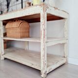 Old patinated draper's table