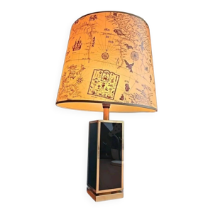 Grande Lampe Laiton Dore