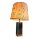 Large Brass and Black Lamp 1970s Dlg Maison Jansen Design and Elegance