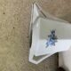 Coffee service in white porcelain pattern pink blue art deco