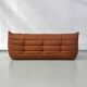 Togo sofa in thick cognac cowhide by Michel Ducaroy for Ligne Roset.