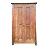 Very large antique wardrobe, vintage dressing furniture.