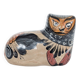 Cat figurine in Tonalá pottery, Mexico, handmade folk art.