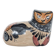 Cat figurine in Tonalá pottery, Mexico, handmade folk art.