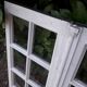 Old oak window H96.9xL81cm small panes
