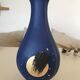 "eclipse" vase painted and gilded with gold leaf