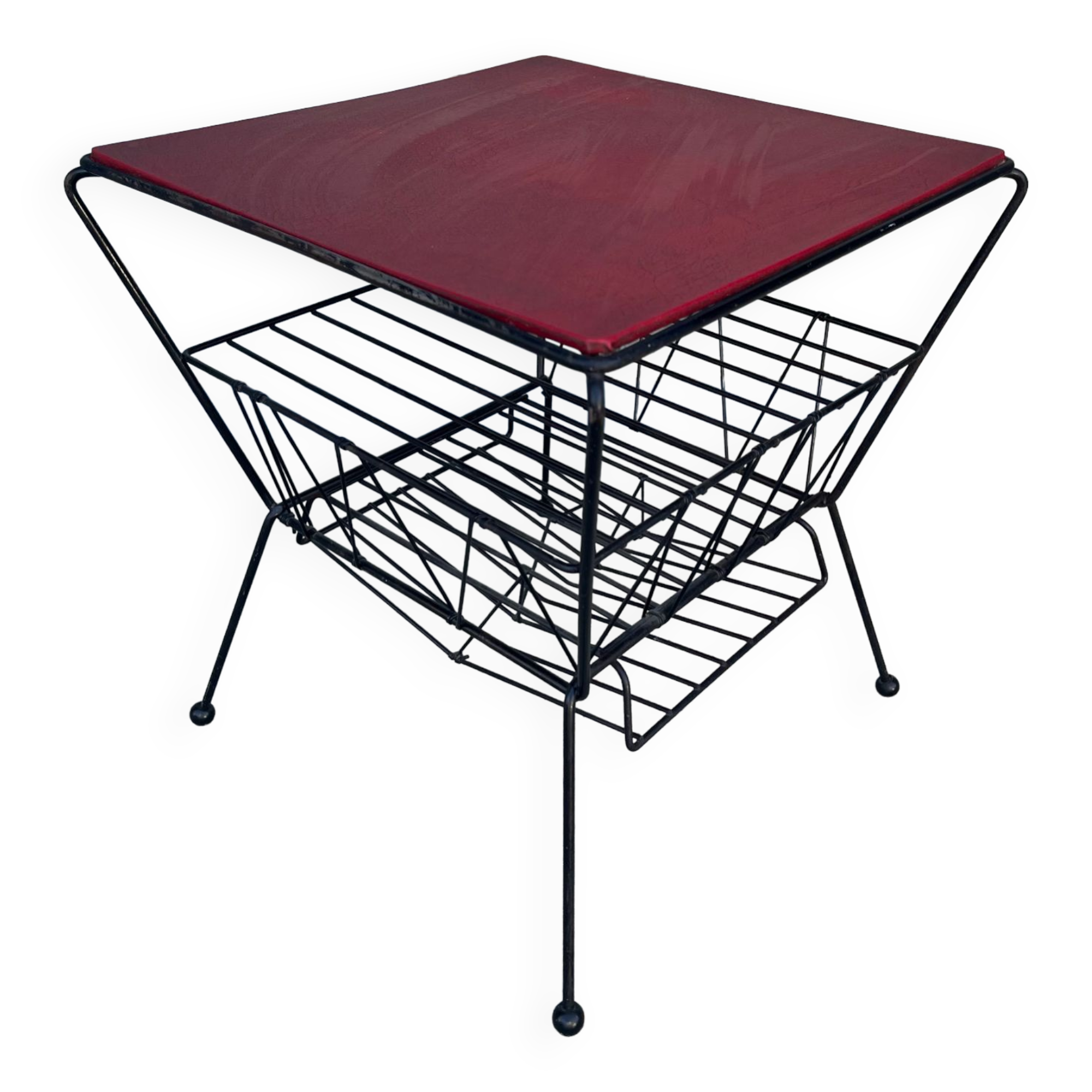 Metal side table
