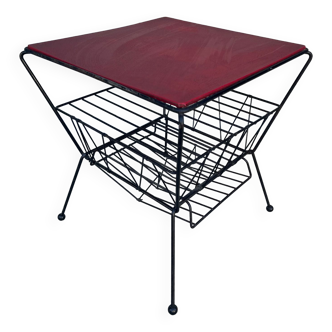 Metal side table