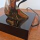 Michel Jaubert, gilt bronze lamp base. 1970s