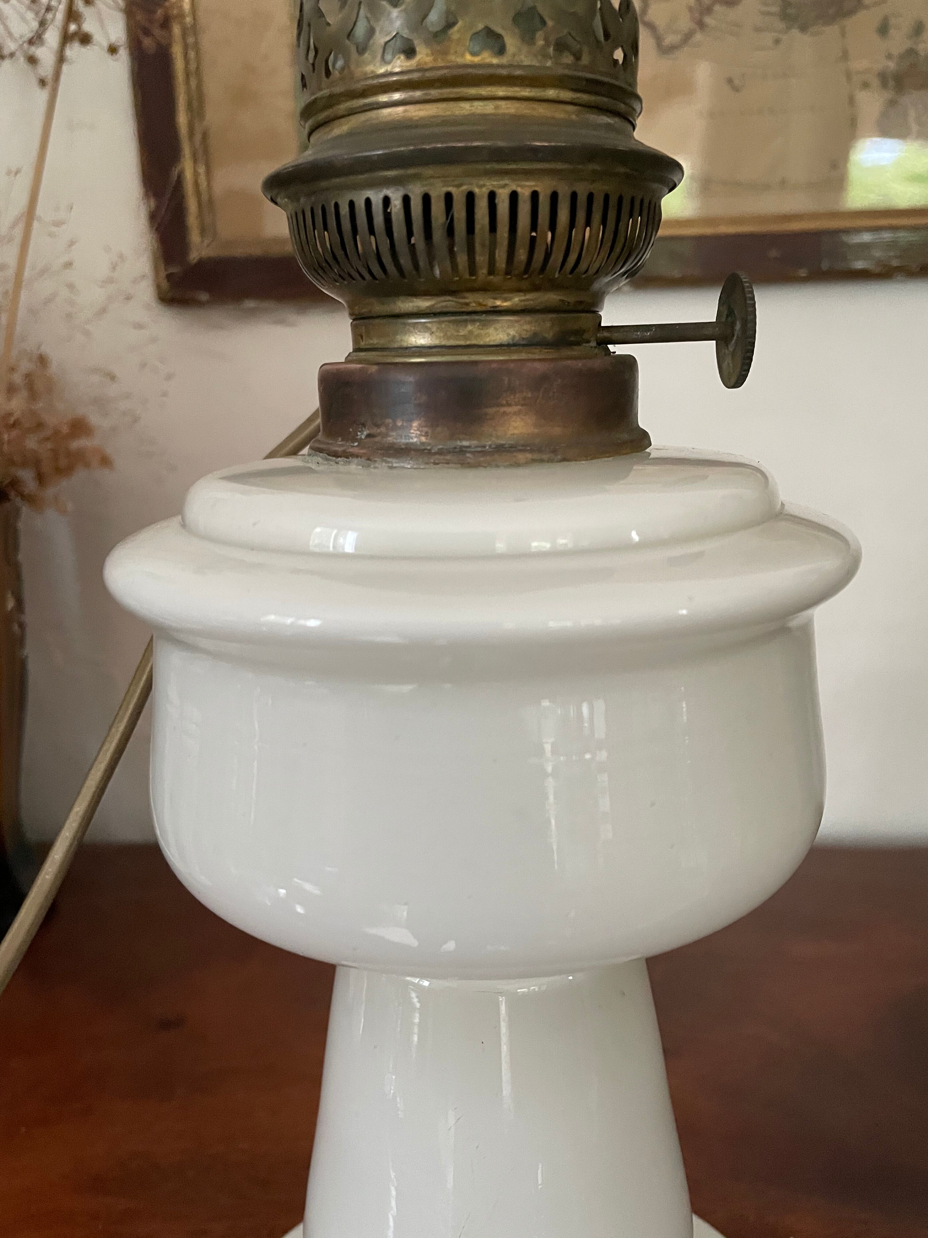 Opaline lamp circa 1900