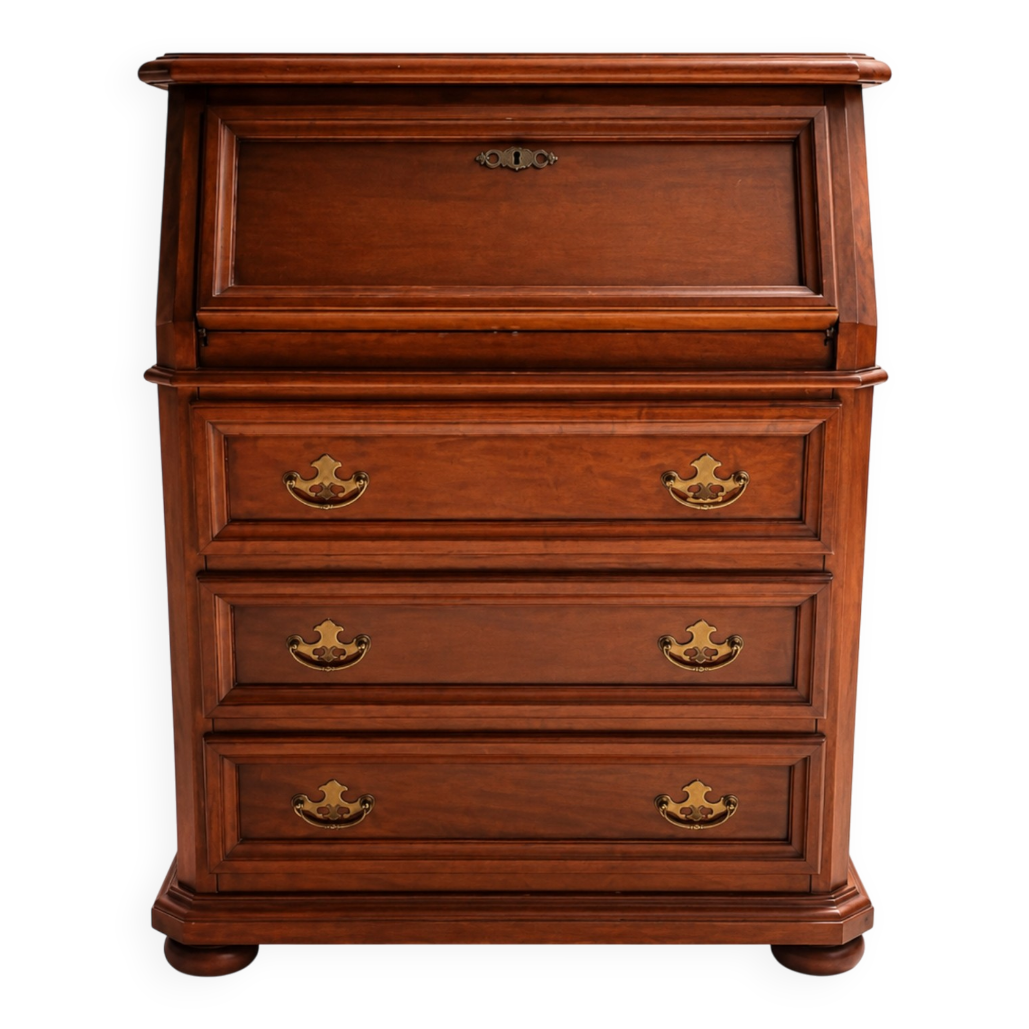 Solid oak desk secretary furniture