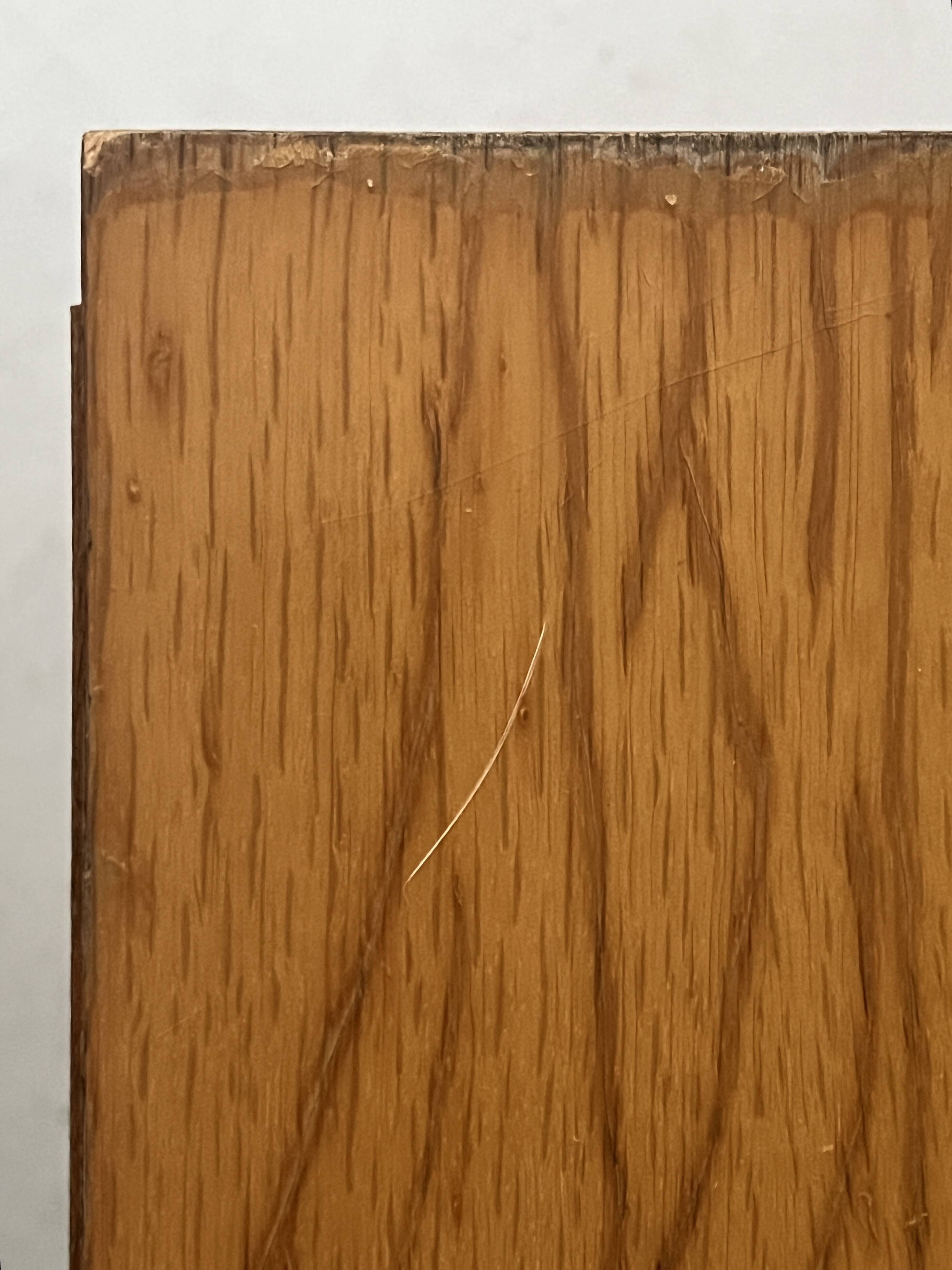 Pair of modernist honey wood bedside tables, 1950 design.