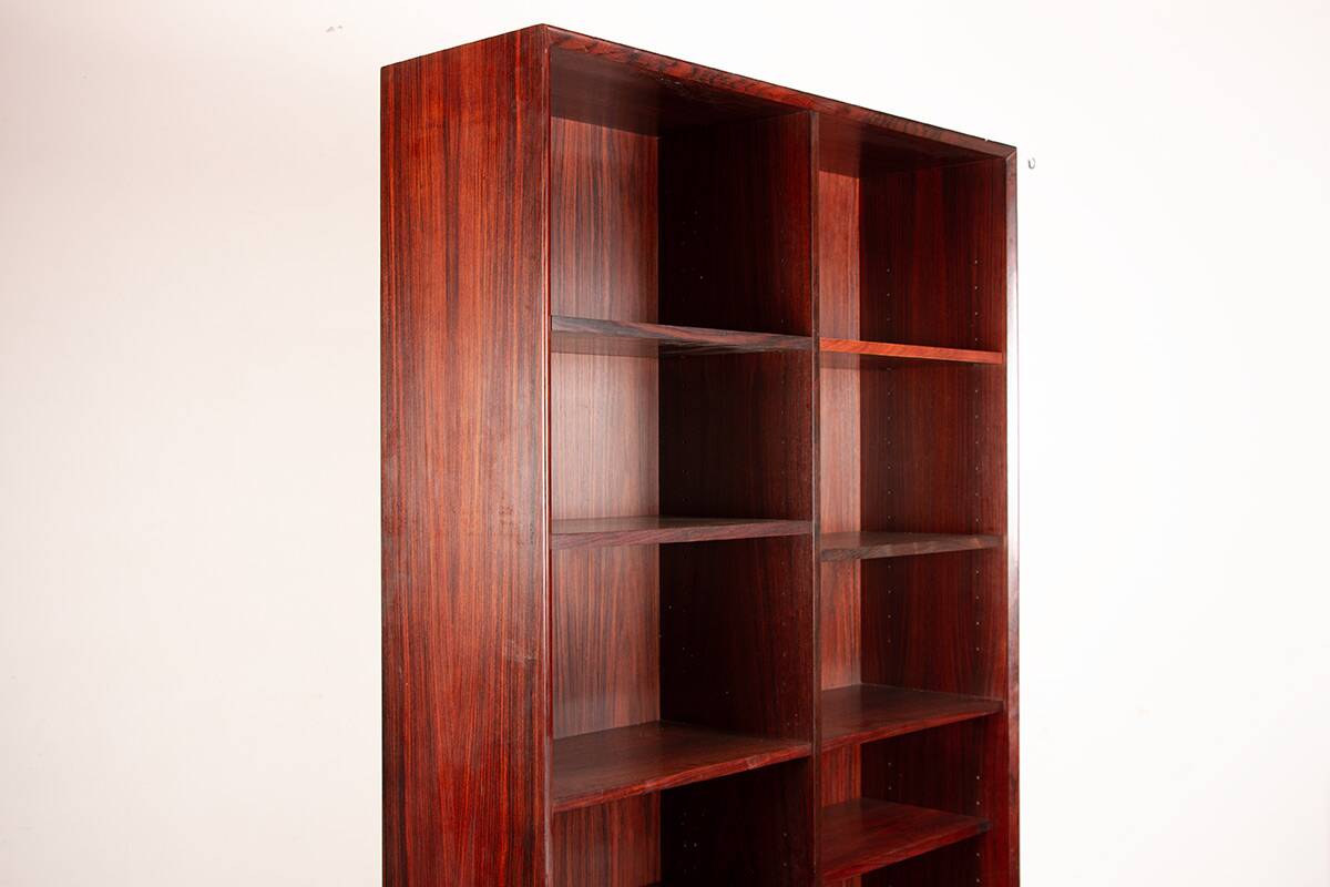 Large Danish high bookshelf in rosewood by Erik Brouer 1960.