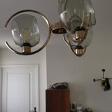 Art deco brass chandelier