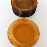 12 flat plates Arcoroc Sierra Ambre