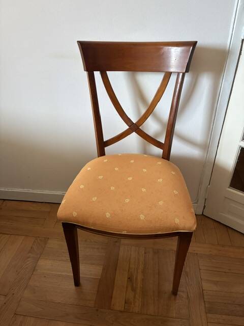 Cherry chair and fabric