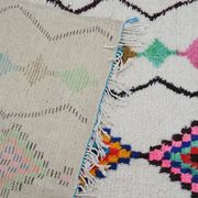 Tapis marocain laine naturelle unique 3x2 m
