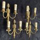 4 Louis XVI bronze wall lights