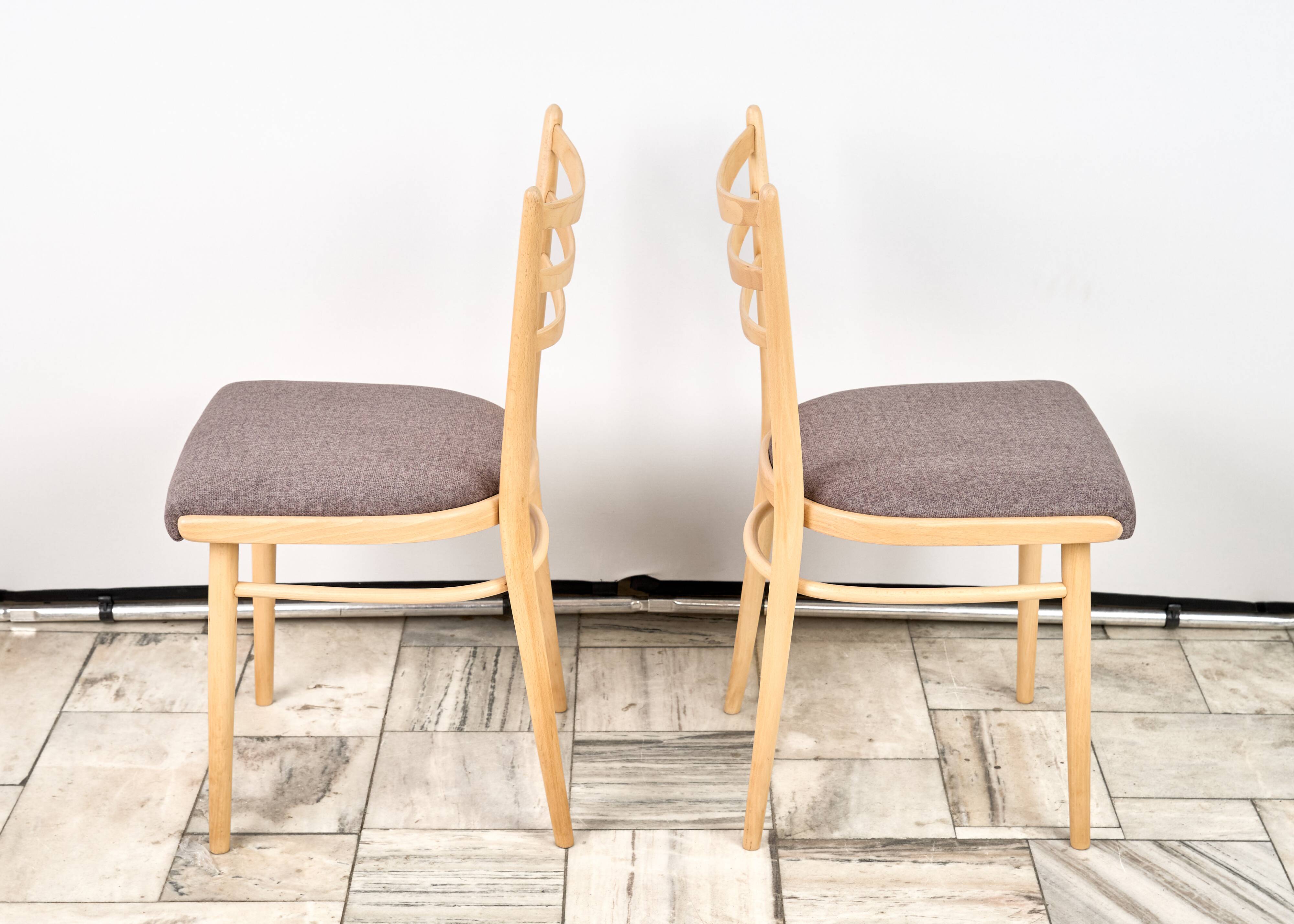 Set of 4 Wooden Chairs JITONA, 1960s, Czechoslovakia