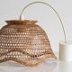Suspension en osier vintage