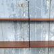 Vintage modular shelf in teak veneer and black metal, Nisse Strinning, 60s