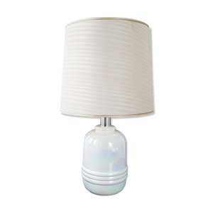 Lampe en céramique nacrée