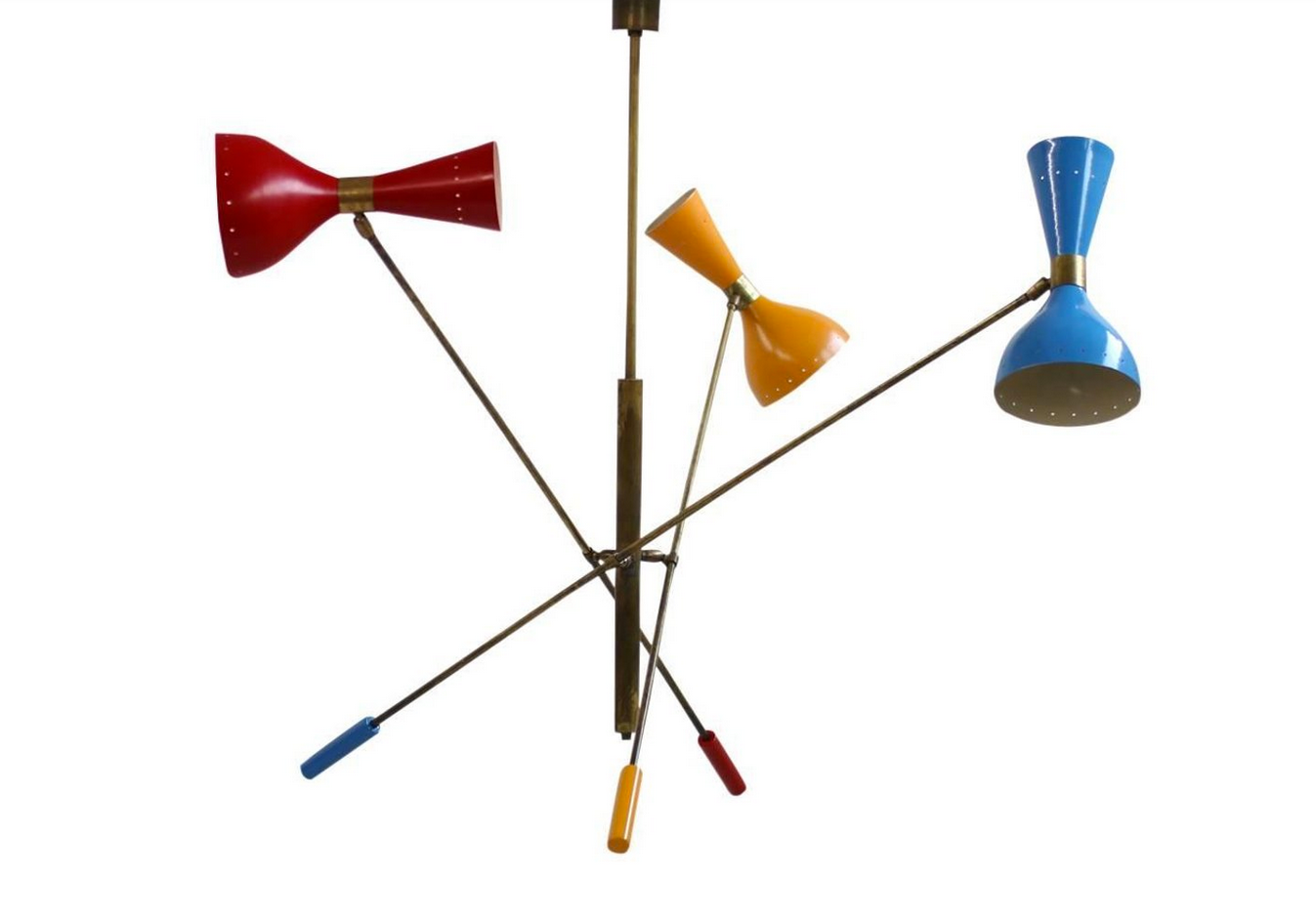 Chandelier pendulum Italian style year 50 to 3 adjustable arms