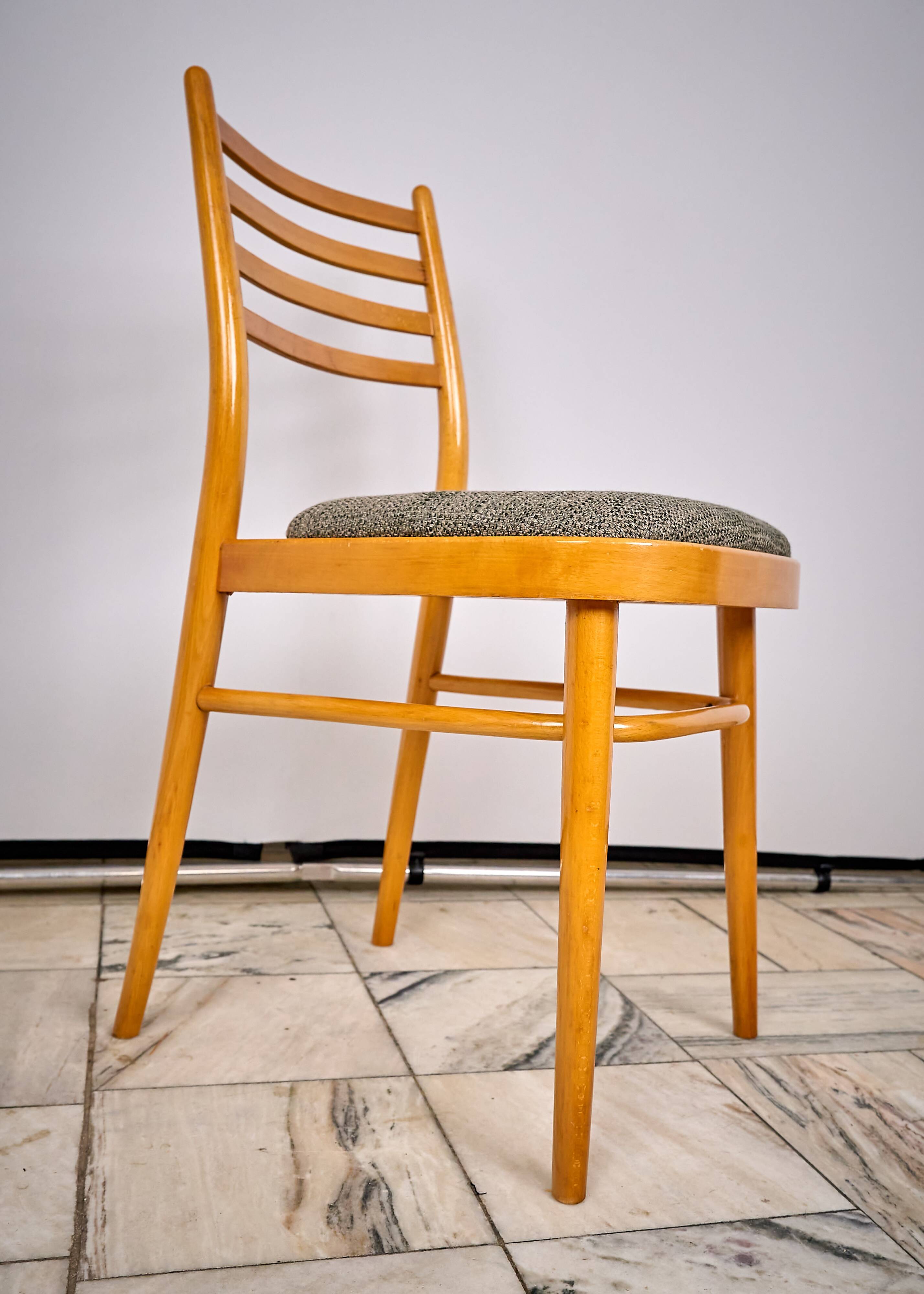 Set of 4 chairs designed by Antonin Suman for TON Czechoslovakia, 1960s