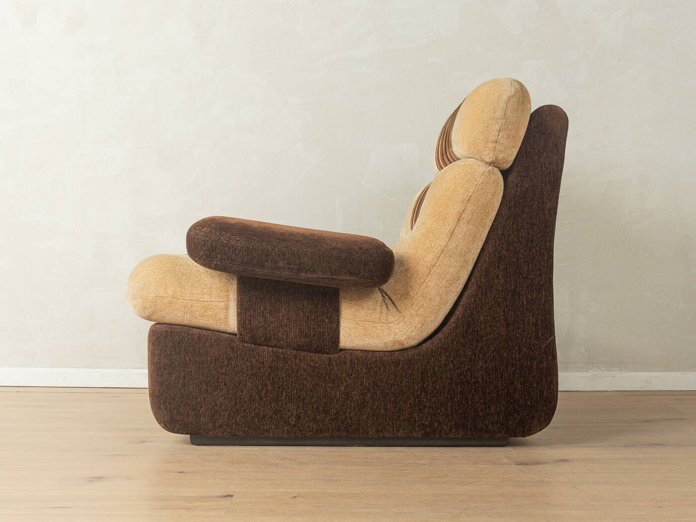 Fauteuil Space Age des années 1970, en velours
