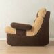Fauteuil Space Age des années 1970, en velours