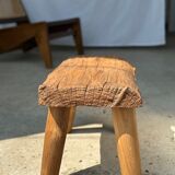 Stool in blond teak