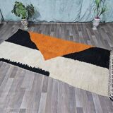 Traditional pure wool Berber rug size 140 x 260 cm