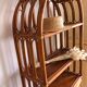 Vintage rattan shelf