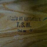 T.S.M chairs teak vintage danish design