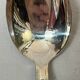 Birth cutlery 1 fork and 1 silver metal spoon