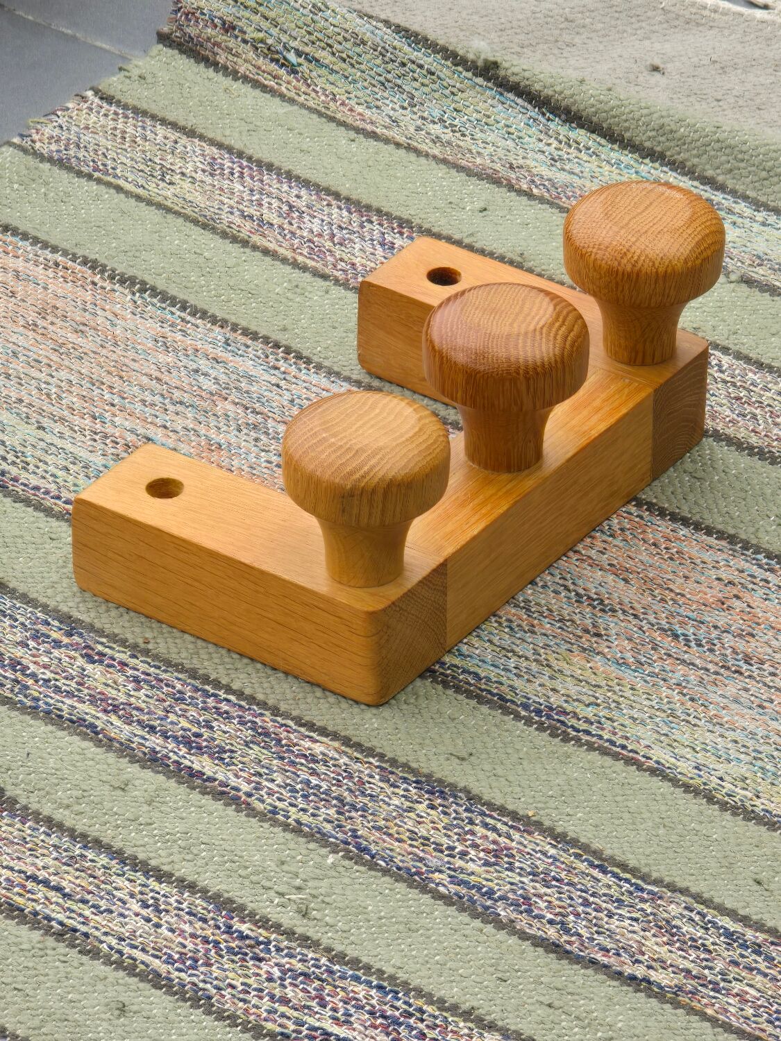 Coat rack with 3 hooks by Guillerme and Chambron